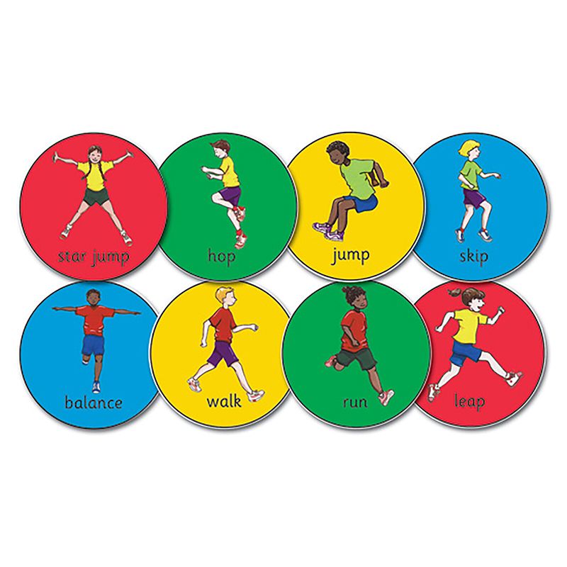 Action Station Gym Spots 8pcs | Creative Activity