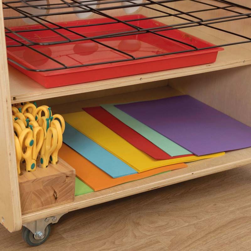 Easy Access Wooden Drying Rack Art Station | Educational Resources ...