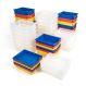 Gratnells Storage Trays 6 Pack Multicoloured Deep | Creative Activity