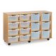 Tray Storage Unit W/ 8 Deep 6 Extra Deep Trays Light Grey | Creative Activity