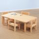 Beech Veneer Rectangular Table & Chairs Seat height 26cm | Creative Activity