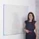 Coloured Edge Wall Mounted Whiteboard Blue H1200 x W1800mm | Creative Activity
