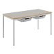 Rect Tray Table L110cm H64cm Ailsa Top Beech MDF Edge Blue | Creative Activity