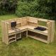 Outdoor Wooden Corner Kitchen Unit Assisted Delivery | Creative Activity