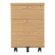 Express Low Mobile Wooden Pedestal 2 Drawers Beech H607mm | Creative Activity