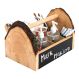 Wooden Table Top Art Sq Pencil Pot H12 xW9 x D9cm 4pk | Creative Activity
