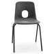 Hille Series E Class Chairs Seat height 460mm Charcoal Grey | Creative Activity