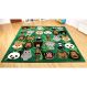3m x 3m Wild Animals Square Placement Rug | Creative Activity