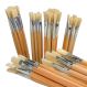 Hog Hair Flat Paint Brushes Assorted 60pk L210mm | Creative Activity