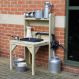 Outdoor Wooden Sink Pump Unit | Creative Activity
