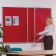 Tamperproof Lockable Noticeboards H1200 x W1800mm Red | Creative Activity