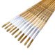 Short Handle Nylon Round Brushes Size 8 - pack of 10 | Educational Resources - Art & Craft | Creative Activity