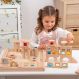 Wooden Gem Building Blocks Pack 82 with Tray | Multi-Sensory | Creative Activity