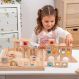 Wooden Gem Building Blocks Pack 82 with Tray | Multi-Sensory | Creative Activity