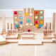 Wooden Gem Building Blocks Pack 82 with Tray | Multi-Sensory | Creative Activity