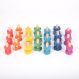 Rainbow Wooden Nuts & Bolts Pk 21 | Multi Sensory Environments | Creative Activity