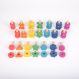 Rainbow Wooden Nuts & Bolts Pk 21 | Multi Sensory Environments | Creative Activity