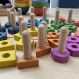 Rainbow Wooden Nuts & Bolts Pk 21 | Multi Sensory Environments | Creative Activity