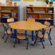 Copenhagen Flower Shaped Classroom Table Blue | Multi-Sensory Environments | Creative Activity