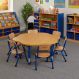 Copenhagen Flower Shaped Classroom Table Blue | Multi-Sensory Environments | Creative Activity