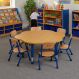 Copenhagen Flower Shaped Classroom Table Blue | Multi-Sensory Environments | Creative Activity