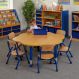 Copenhagen Flower Shaped Classroom Table Blue | Multi-Sensory Environments | Creative Activity