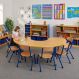 Copenhagen Horseshoe Classroom Table Blue | Multi-Sensory Environments | Creative Activity