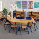 Copenhagen Horseshoe Classroom Table Blue | Multi-Sensory Environments | Creative Activity