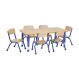 Copenhagen Rectangular Six Seater Table Blue | Multi-Sensory Environments | Creative Activity