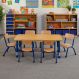 Copenhagen Rectangular Six Seater Table Blue | Multi-Sensory Environments | Creative Activity