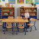 Copenhagen Rectangular Six Seater Table Blue | Multi-Sensory Environments | Creative Activity