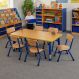 Copenhagen Rectangular Six Seater Table Blue | Multi-Sensory Environments | Creative Activity