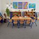 Copenhagen Rectangular 8 Seat Table - Blue | Classroom Furniture | Creative Activity