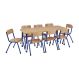Copenhagen Rectangular 8 Seat Table - Blue | Classroom Furniture | Creative Activity