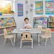Oslo Rectangular Table Grey - 4 Seater | Multi-Sensory Environments | Creative Activity