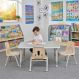 Oslo Rectangular Table Grey - 4 Seater | Multi-Sensory Environments | Creative Activity