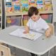 Oslo Rectangular Table Grey - 4 Seater | Multi-Sensory Environments | Creative Activity