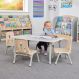 Oslo Rectangular Table Grey - 4 Seater | Multi-Sensory Environments | Creative Activity