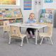 Oslo Rectangular Table Grey - 4 Seater | Multi-Sensory Environments | Creative Activity