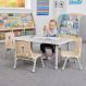 Oslo Rectangular Table Grey - 4 Seater | Multi-Sensory Environments | Creative Activity