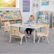 Oslo Rectangular Table Grey - 4 Seater | Multi-Sensory Environments | Creative Activity