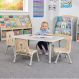 Oslo Rectangular Table Grey - 4 Seater | Multi-Sensory Environments | Creative Activity