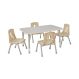 Oslo Rectangular Table Grey - 4 Seater | Multi-Sensory Environments | Creative Activity