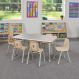 Oslo Rectangular Table Grey - 6 Seater | Multi-Sensory Environments | Creative Activity
