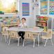 Oslo Rectangular Table Grey - 6 Seater | Multi-Sensory Environments | Creative Activity