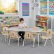 Oslo Rectangular Table Grey - 6 Seater | Multi-Sensory Environments | Creative Activity