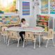 Oslo Rectangular Table Grey - 6 Seater | Multi-Sensory Environments | Creative Activity