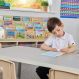 Oslo Rectangular Table Grey - 6 Seater | Multi-Sensory Environments | Creative Activity