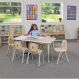 Oslo Rectangular Table Grey - 6 Seater | Multi-Sensory Environments | Creative Activity