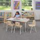 Oslo Rectangular Table Grey - 6 Seater | Multi-Sensory Environments | Creative Activity